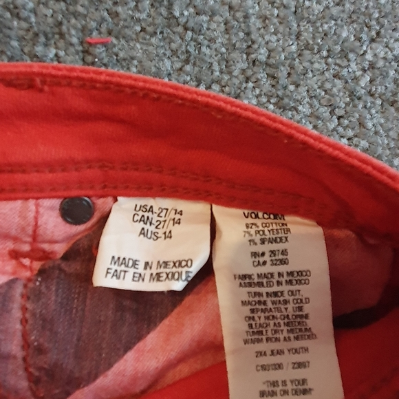 Volcom boys jeans size 14 - Picture 9 of 9